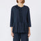 S MAX MARA Musa Flounce-Detail Washed Cotton Shirt in Ultramarine