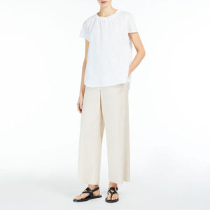 Argento Cotton Trouser in Ivory
