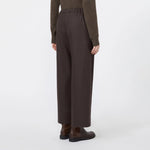 S MAX MARA SMMFloria Stretch Wool Joggers in Brown
