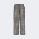 S MAX MARA SMMVischio Chequered Flannel Joggers in UItramarine