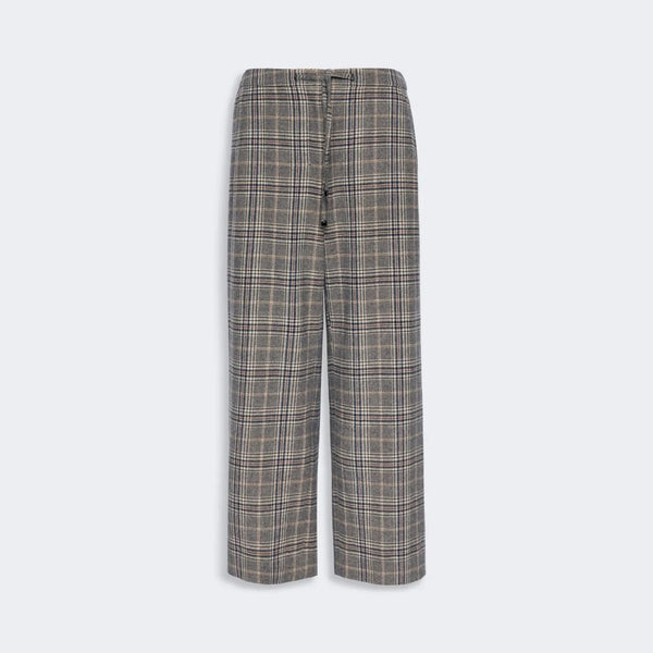 S MAX MARA SMMVischio Chequered Flannel Joggers in UItramarine