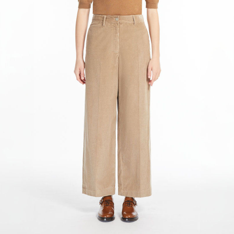 S MAX MARA Udine Long Trouser in Sand