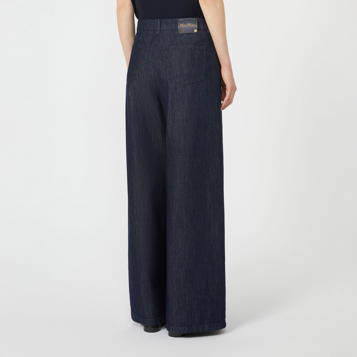 S MAX MARA Luis Washed Denim Jeans in Ultramarine