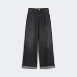 S MAX MARA Lusso Denim Trouser in Black