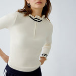 OUI 91938 Jumper in Off White