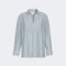 S MAX MARA SMMCristel Cotton Poplin Stripe Blouse in Dark Green