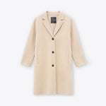 ROSSO35 Double Face Wool Coat in Oatmeal