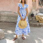 NEW DAY ORIGINALS Misha Cotton Dress in Paradise Blue