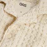 OAS Cuba Waffle Shirt in Ecru