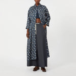 S MAX MARA SMMLeva Silk Spot Dress in Ultramarine