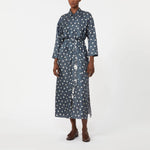 S MAX MARA SMMLeva Silk Spot Dress in Ultramarine