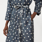 S MAX MARA SMMLeva Silk Spot Dress in Ultramarine