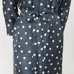 S MAX MARA SMMLeva Silk Spot Dress in Ultramarine