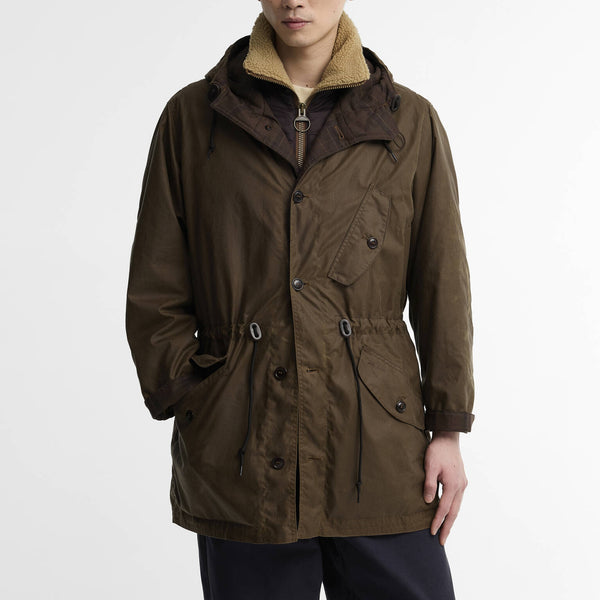 BARBOUR Ursula Wax Parka in Bark