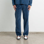 EDMMOND STUDIOS Jorge Cotton Cord Pant in Plain Navy