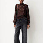 SESSUN Duchess Blouse in Coffea Domiu