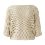 OUI 93319 Jumper in Gold Stone