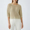 OUI 93319 Jumper in Gold Stone
