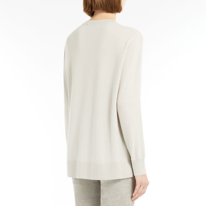 S MAX MARA Verona Sweater in Pearl Grey
