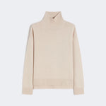 S MAX MARA SMMMarina Boxy-Fit Wool & Cashmere Polo Neck Sweater in White