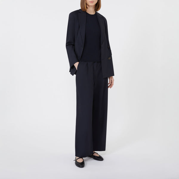 S MAX MARA Amico Relaxed-Fit Wool Yarn Sweater in Ultramarine