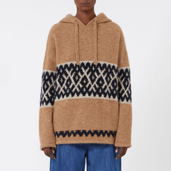 S MAX MARA Ivan Hoody Sweater in Camel