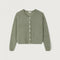AMERICAN VINTAGE Vitow Alpaca Mix Cardigan in Khaki Melange