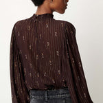 SESSUN Duchess Blouse in Coffea Domiu