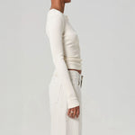 CITIZENS OF HUMANITY Varra Henley Top in Dune