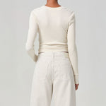 CITIZENS OF HUMANITY Varra Henley Top in Dune