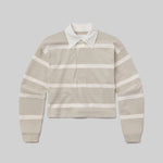 CITIZENS OF HUMANITY Aris Rugby Shirt in Sndatlas/Pmina Stripe