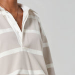 CITIZENS OF HUMANITY Aris Rugby Shirt in Sndatlas/Pmina Stripe
