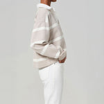 CITIZENS OF HUMANITY Aris Rugby Shirt in Sndatlas/Pmina Stripe