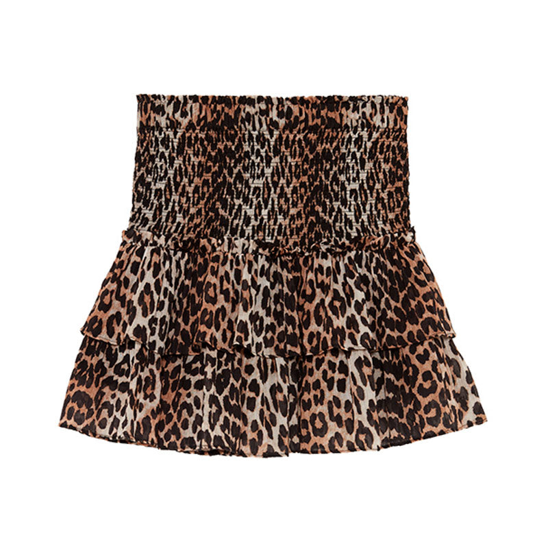 FIVE Jahna Jupe Skirt in Leopard