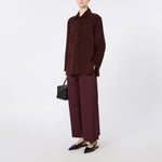 S MAX MARA SMMGocce Suede Jacket in Red