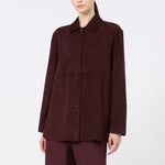 S MAX MARA SMMGocce Suede Jacket in Red
