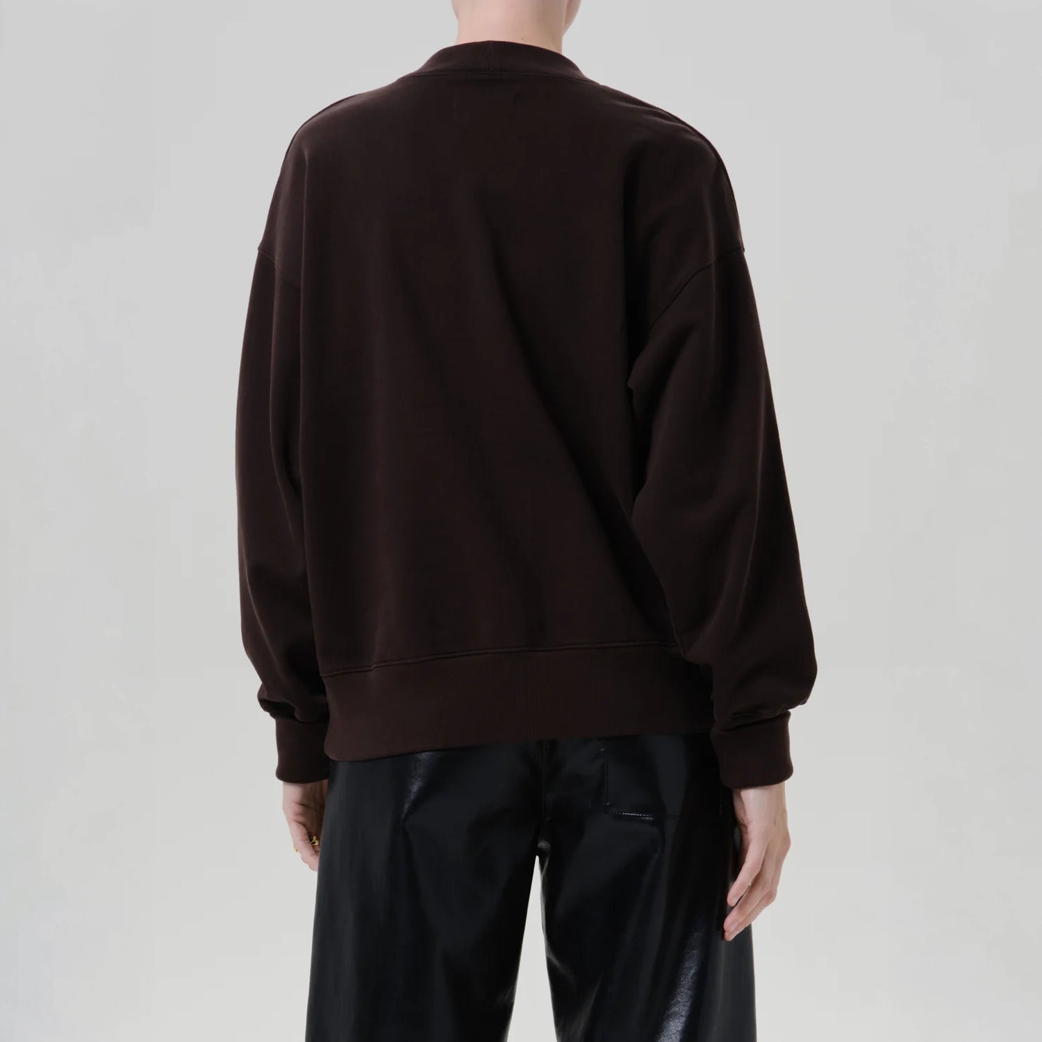 CITIZENS OF HUMANITY Fleece Cardigan in Chocolate