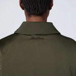 S MAX MARA MTCCarlotta Reversible Padded Jacket in Radzmir & Water-Repellent Canvas in Khaki