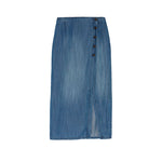 FIVE Juliana Jupe Skirt in Medium Blue
