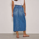 FIVE Juliana Jupe Skirt in Medium Blue