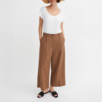 SKALL Emmeri Trousers in Warm Brown