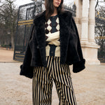 SOPHIE + LUCIE Arlequin Jewel Button Cardigan in Butter