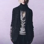PSOPHIA Animal Jacquard Blazer in Black Animal Print
