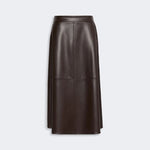 S MAX MARA SMMNordica Flared Midi Skirt in Brown