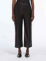 Soprano Faux Leather Trousers in Black