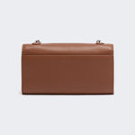 WEEKEND MAX MARA WKACalao Smooth Calfskin Wallet Chain Bag in Tobacco