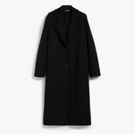 Radice Jersey Coat in Black