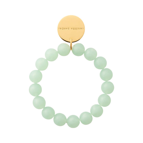 VANESSA BARONI Mini Beads Flex Bracelet in Opaline Mint