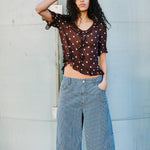 BAUM UND PFERDGARTEN Madicen Blouse in Coffee Bean Dots