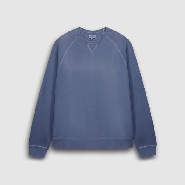 HARTFORD Light Fleece Sweatshirt in Denim